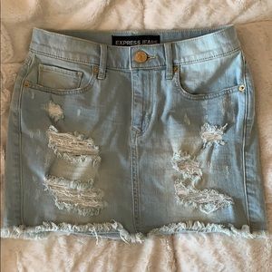 Ripped Jean skirt from Express Jeans